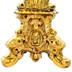 Candelero O Candelabro Barroco De 30 Cm De Bronce (1 Pieza) Bronce