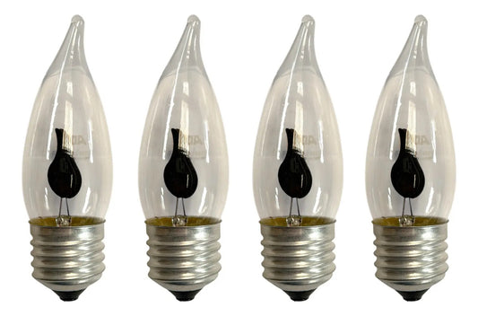 Foco tipo flama para lámpara o candelero litúrgico, socket E27, luz cálida