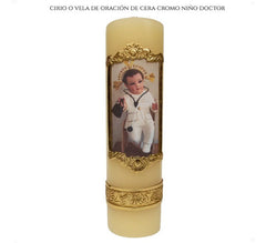 Cirio O Vela De Oración Del Niño Doctor
