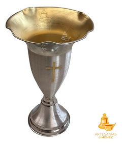 Floreros O Jarrones 55 Cm (par) Iglesia O Capilla A01 Plateado Azucena
