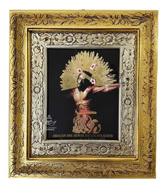 Cuadro Señor De Los Milagros 45x40 Cm Combinado Oro Y Plata Oro Y Plata