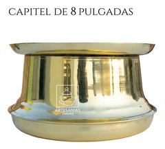 Capitel Para Cirio De 20 Cm O 8 Pulgadas De Diámetro