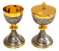 Caliz Copon Y Patena Liturgico Vaso Sagrado D05
