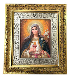 Cuadro Inmaculado Corazón De María 45x40 Cm