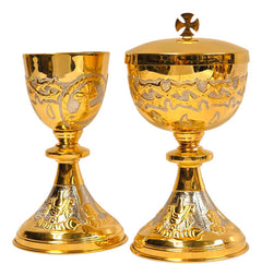 Caliz Copon Y Patena Liturgico Corona De Espinas A010