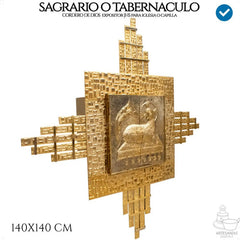 Sagrario Con Expositor De Santisimo Liturgico Caja 40x40