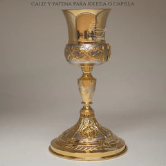 Caliz Para Iglesia O Capilla Con Patena Vaso Sagrado T22