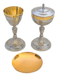 Caliz Y Copon Para Iglesia O Capilla Plateado C01