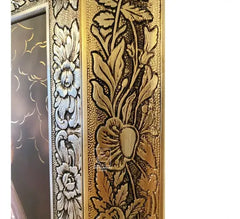 Cuadro San Judas Tadeo 60x47 Cm Q117 Combinado Oro Y Plata Oro Y Plata