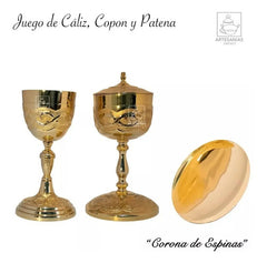 Caliz Copon Y Patena Para Iglesia O Capilla Espinas C307