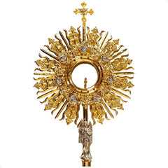 Custodia Ostensorio Tradicional De Sol Iglesia 1.25 M A0780