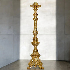 Candelero O Candelabro Barroco De 80 Cm De Bronce (1 Pieza) Bronce