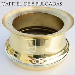 Capitel Para Cirio De 20 Cm O 8 Pulgadas De Diámetro