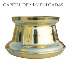 Capitel Para Cirio De 8.5 Cm O 3 1/2 Pulgadas De Diámetro