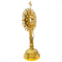 Custodia Eucaristica Ostensorio Cristo Rey Alpaca 85 Cm