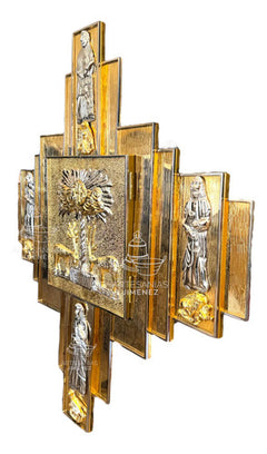 Sagrario grande con expositor del Santísimo 40x40 cm