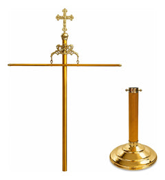 Bronze & Aluminum Processional Cross Stand