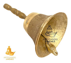 Campana De Mano No. 10 Con Mango De Bronce