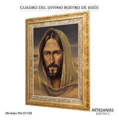 Cuadro San Jose 90x70 Cm Combinado Oro Y Plata Oro Y Plata