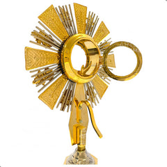 Custodia Eucaristica Ostensorio Cristo Rey Alpaca 85 Cm