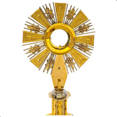 Custodia Eucaristica Ostensorio Cristo Rey Alpaca 60 Cm