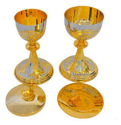 Caliz Copon Y Patena Liturgico Jhs Y Símbolos Litúrgicos C1