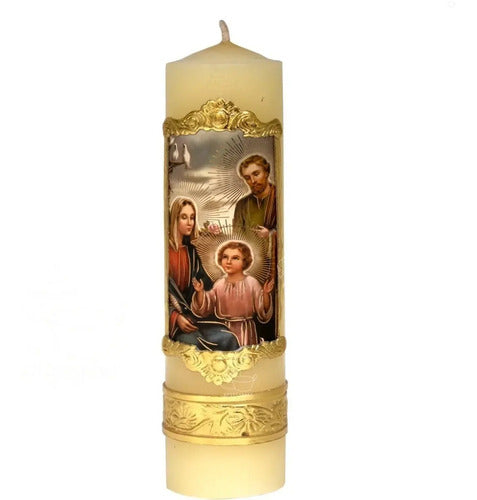 Cirio O Vela De Oración Sagrada Familia