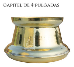 Capitel Para Cirio De 10 Cm O 4 Pulgadas De Diámetro