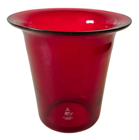 Vaso o bombilla de cristal para lámpara eléctrica de media semana