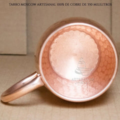 Tarro De Cobre Moscow Mule Martillado Artesanal 360 Ml Full