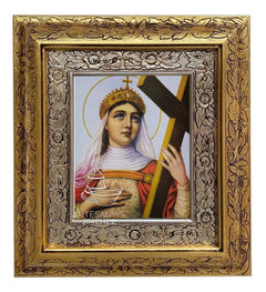 Cuadro Santa Elena 45x40 Cm Combinado Oro Y Plata Oro Y Plata