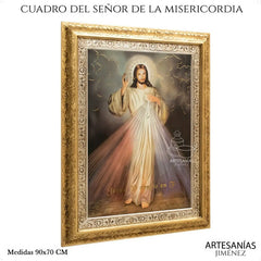 Cuadro San Jose 90x70 Cm Combinado Oro Y Plata Oro Y Plata