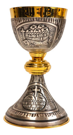 Caliz Copon Y Patena Liturgico Vaso Sagrado D02
