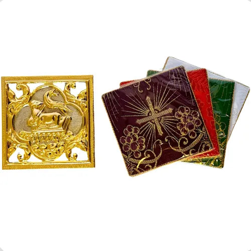 Porta palia y juegos de palias, artículos religiosos en latón — vista 65