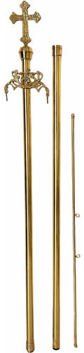 Porta Estandarte De Laton Y Bronce