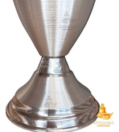 Floreros O Jarrones 40 Cm Iglesia O Capilla Con Cruz Santana Plateado Tulipán