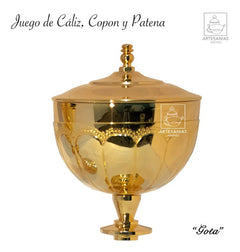 Caliz Copon Y Patena Para Iglesia O Capilla Gota C304