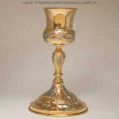 Caliz Para Iglesia O Capilla Con Patena T21 Vaso Sagrado