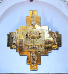 Sagrario grande con expositor del Santísimo 40x40 cm