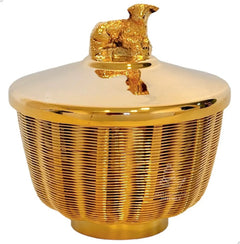 Cesto Copon Liturgico 120 Hostias Dorado