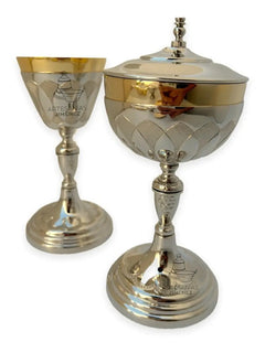 Caliz Y Copon Plateado Para Iglesia O Capilla C01