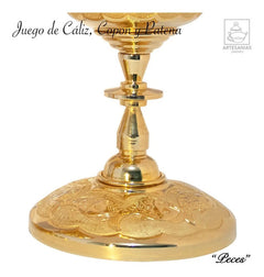 Caliz Copon Y Patena Para Iglesia O Capilla C308 Peces