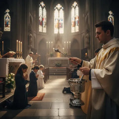 Acetre E Hisopo Mediano. Articulos Religiosos