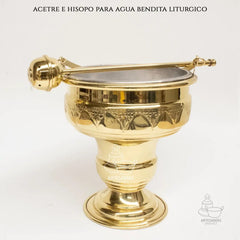 Acetre E Hisopo Para Agua Bendita Religioso A804 Mediano