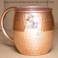 Tarro De Cobre Moscow Mule Martillado Artesanal 360 Ml Full