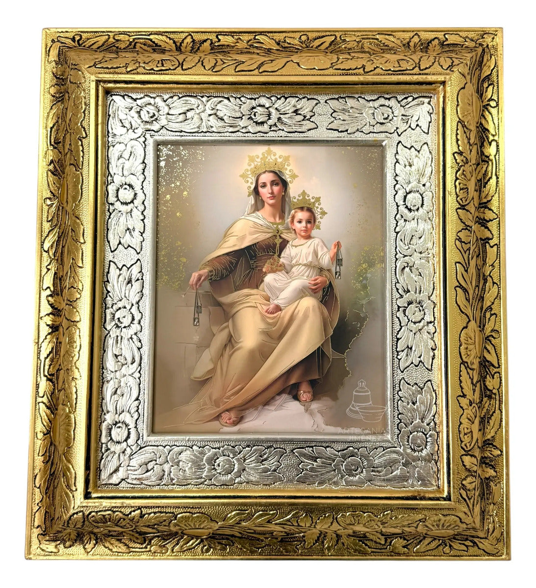 Cuadro de la Virgen del Carmen, 45x40 cm — quinta vista