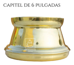 Capitel Para Cirio De 15 Cm O 6 Pulgadas De Diámetro