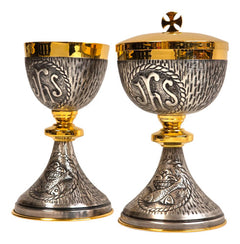 Caliz Copon Y Patena Liturgico Vaso Sagrado D01