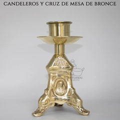 Baroque Altar Candlesticks & Table Cross Set