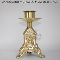 Candeleros Y Cruz De Mesa Religiosos Modelo Barroco